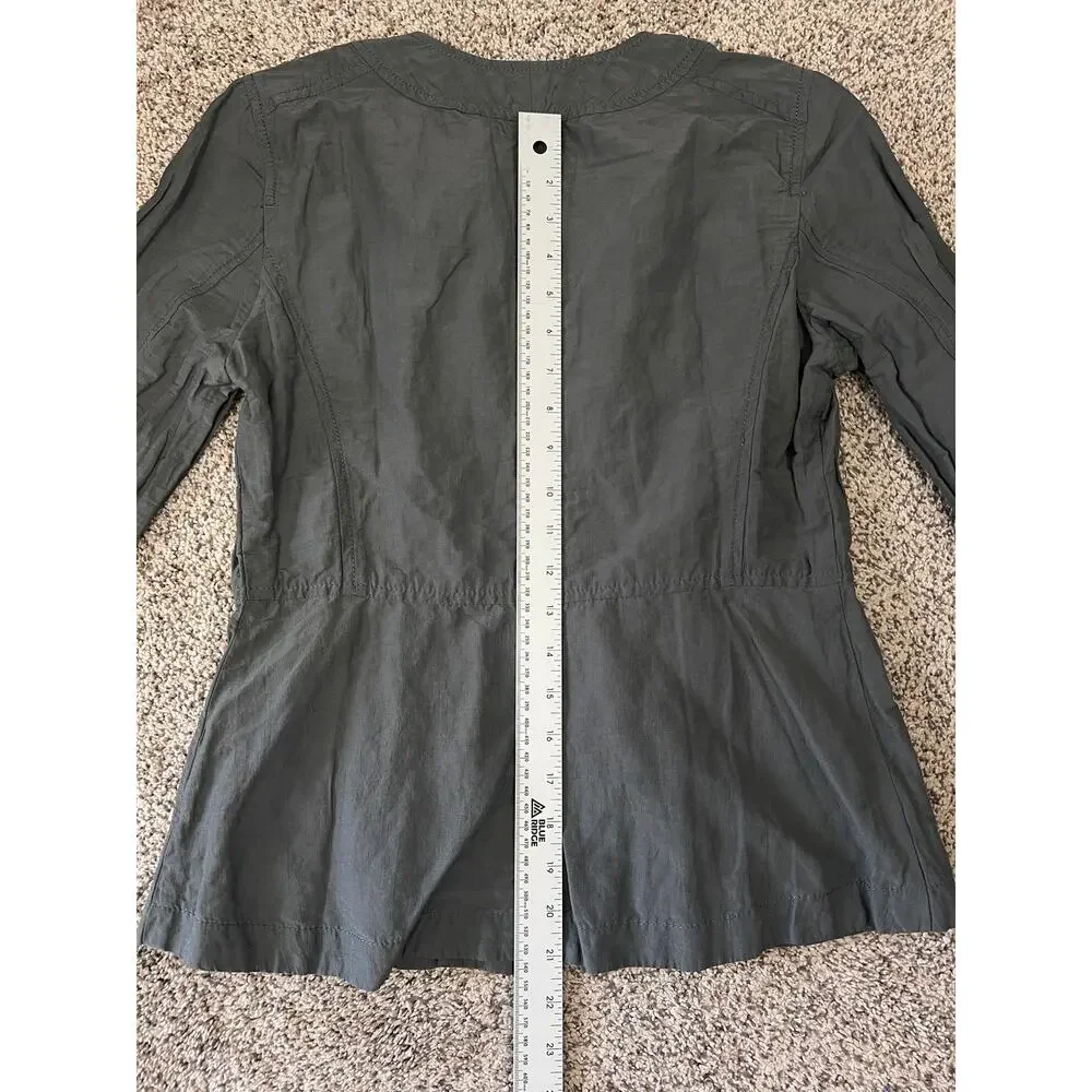 Eileen Fisher Womens XS Minimalist Quiet Luxury Career Office Artsy Zip‎ Jacket